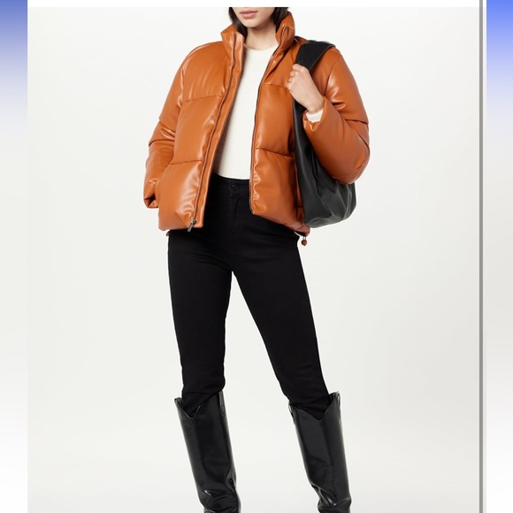The Drop Women's Priscilla Vegan Leather Puffer - Picture 5 of 5